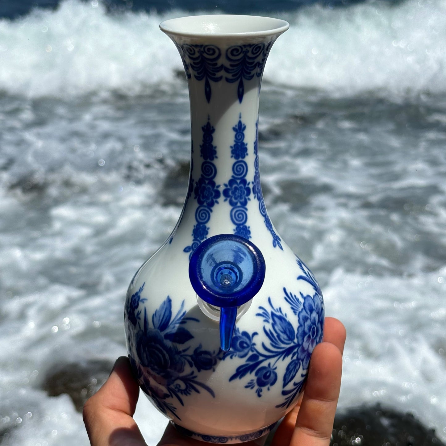 “Porcelain Persuasion” Vintage China Upcycled Bong