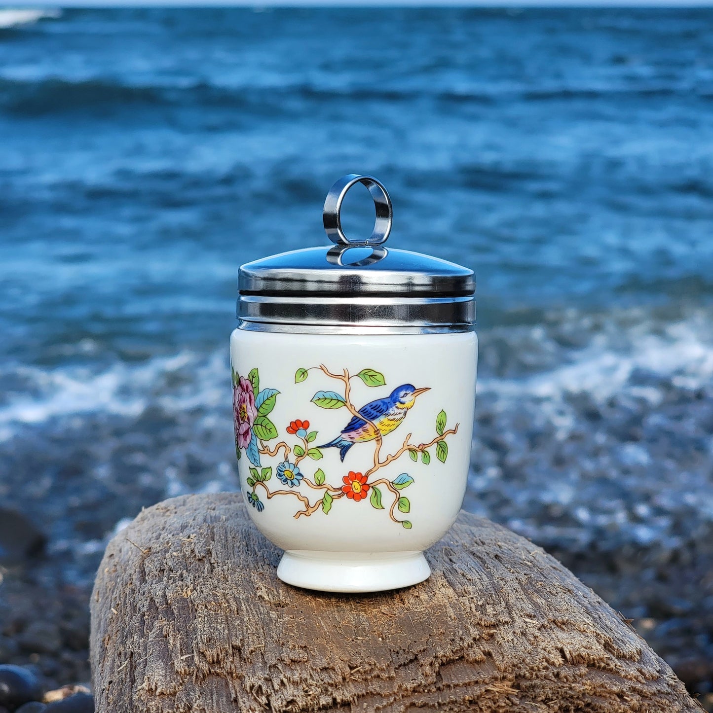Vintage Ceramic Bong and Stash Jar “Honeycreeper Set”