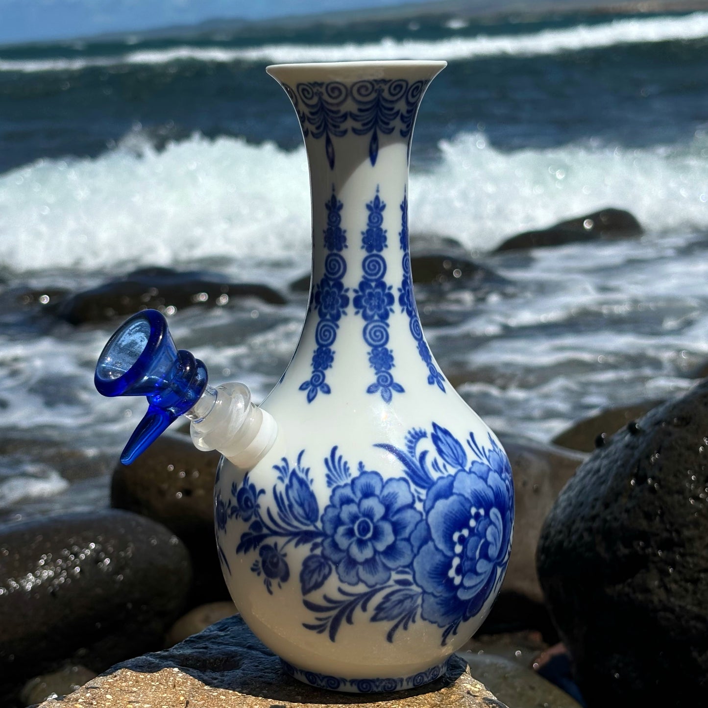 “Porcelain Persuasion” Vintage China Upcycled Bong