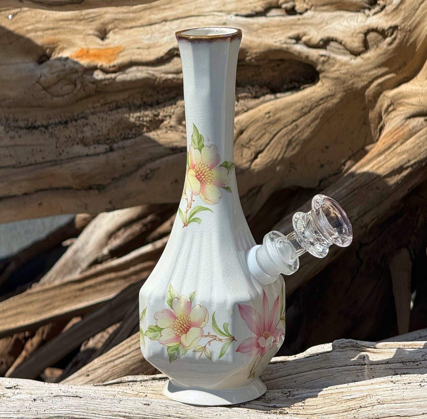 Vintage Ceramic Bong “Highbiscus”