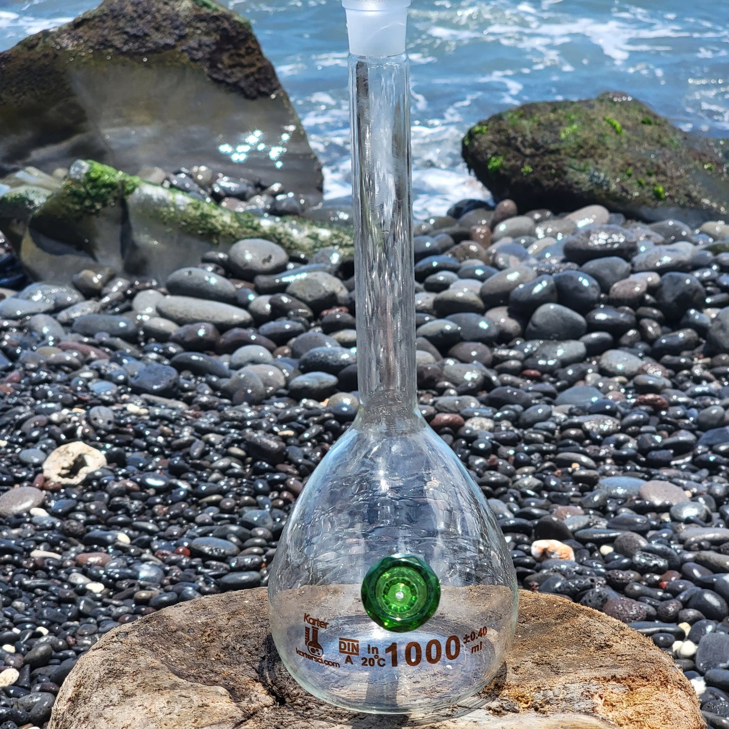 "Big Flask Bong" 1000ML Upcycled Volumetric Flask Bong
