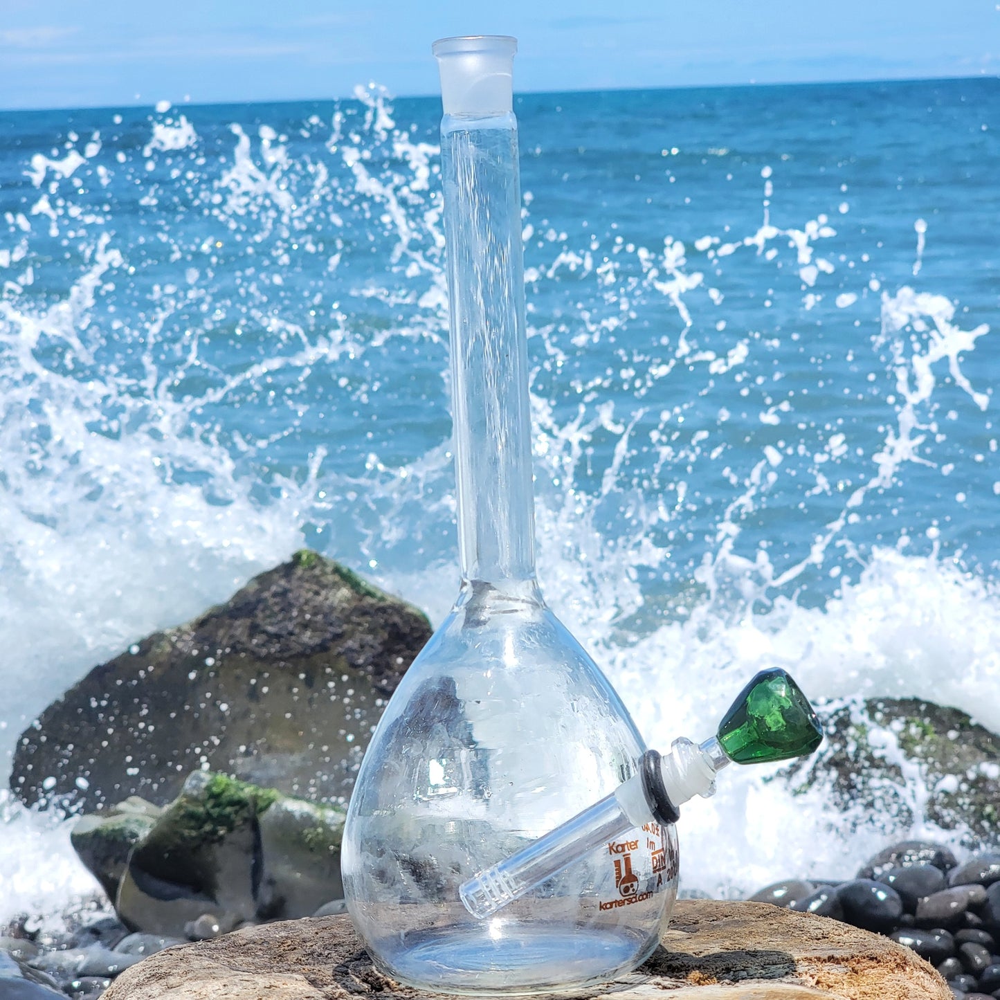"Big Flask Bong" 1000ML Upcycled Volumetric Flask Bong
