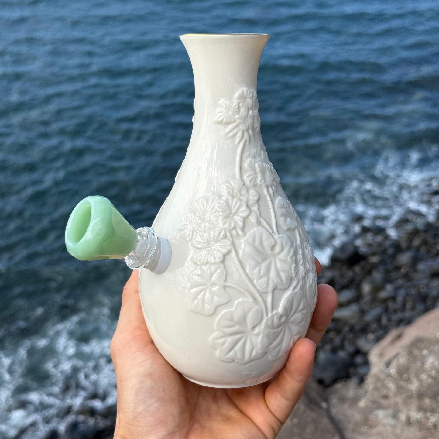 Vintage Ceramic Vase Bong “Ceramic Bloom”