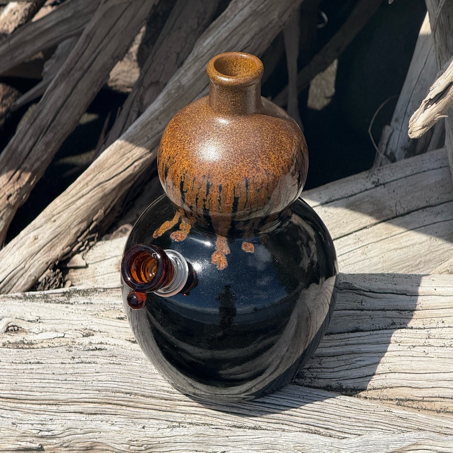 Vintage Ceramic Vase Bong “Mud Slide”