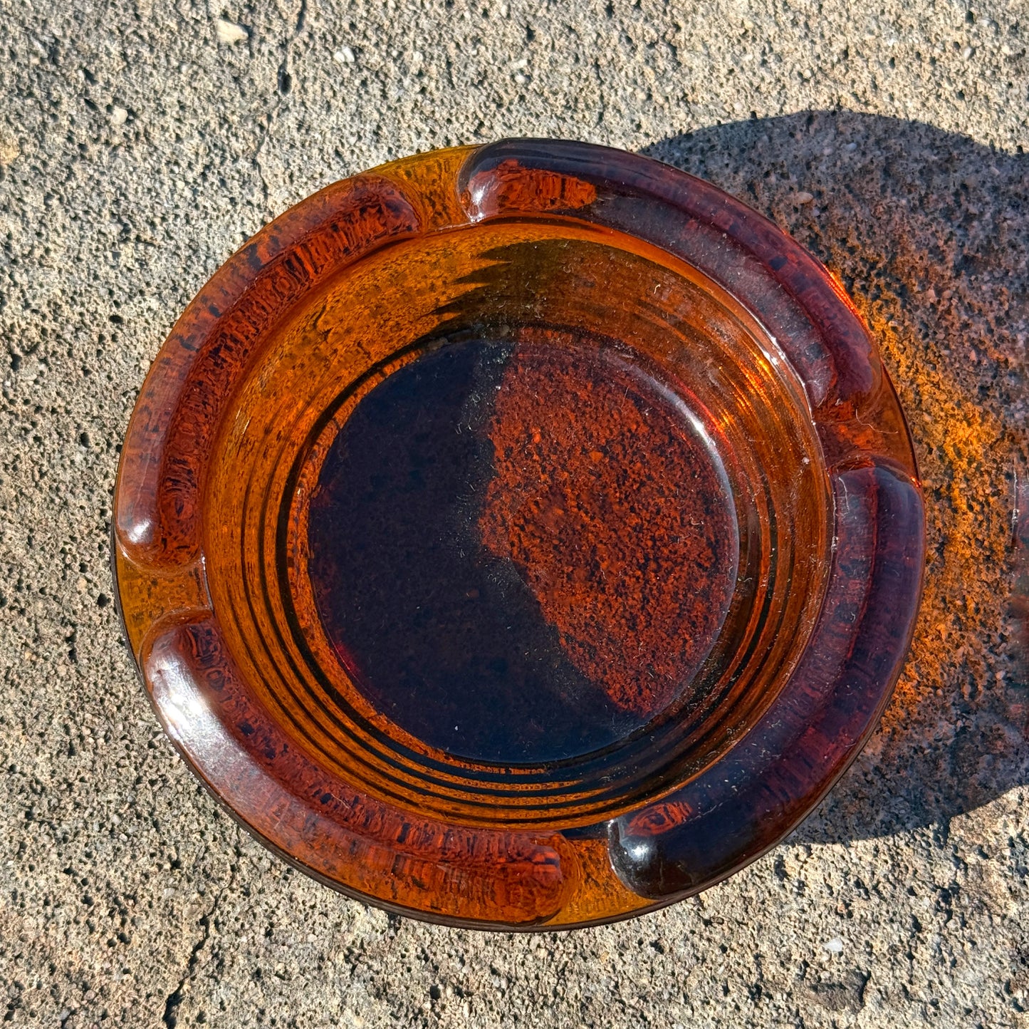 Vintage Glass Ashtray