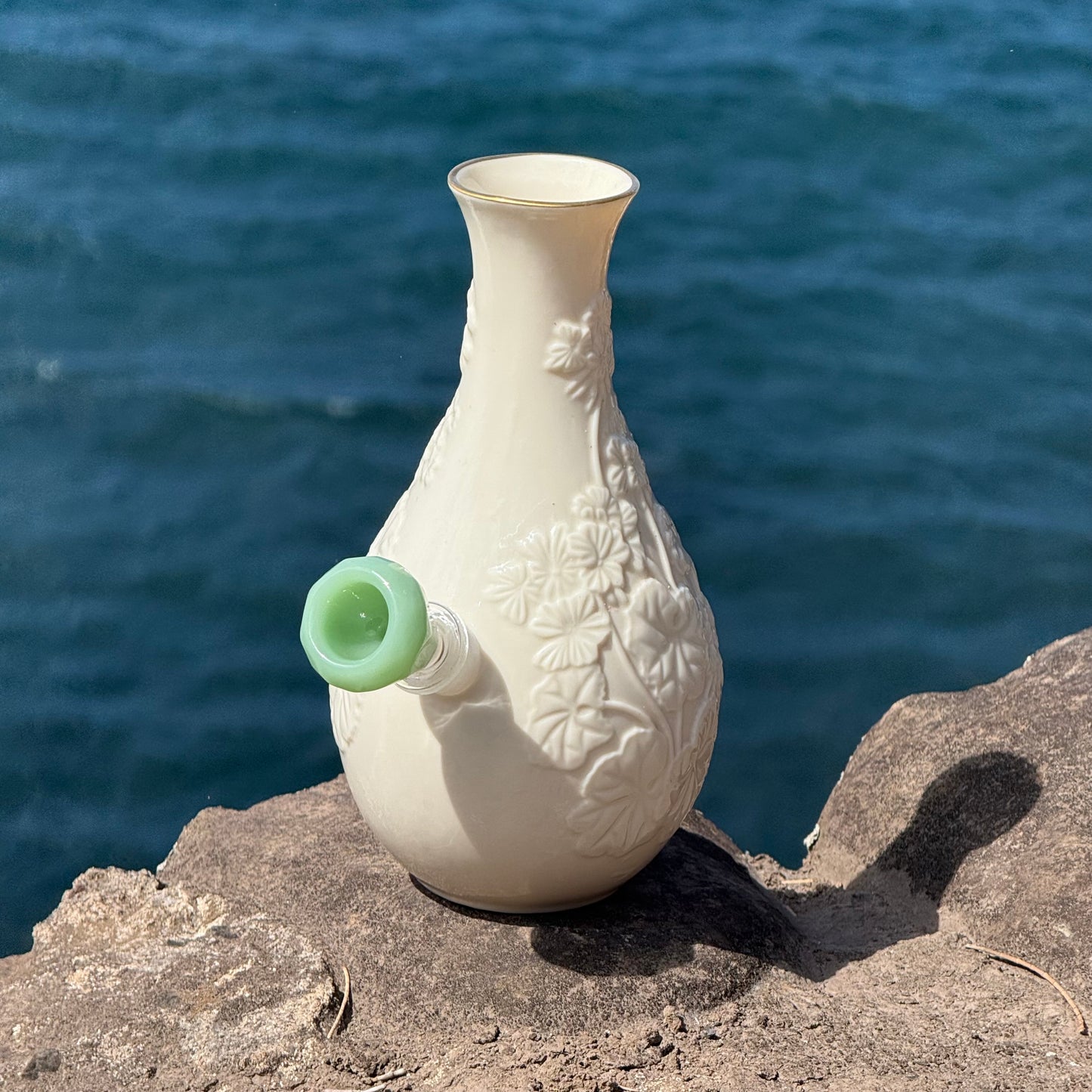 Vintage Ceramic Vase Bong “Ceramic Bloom”