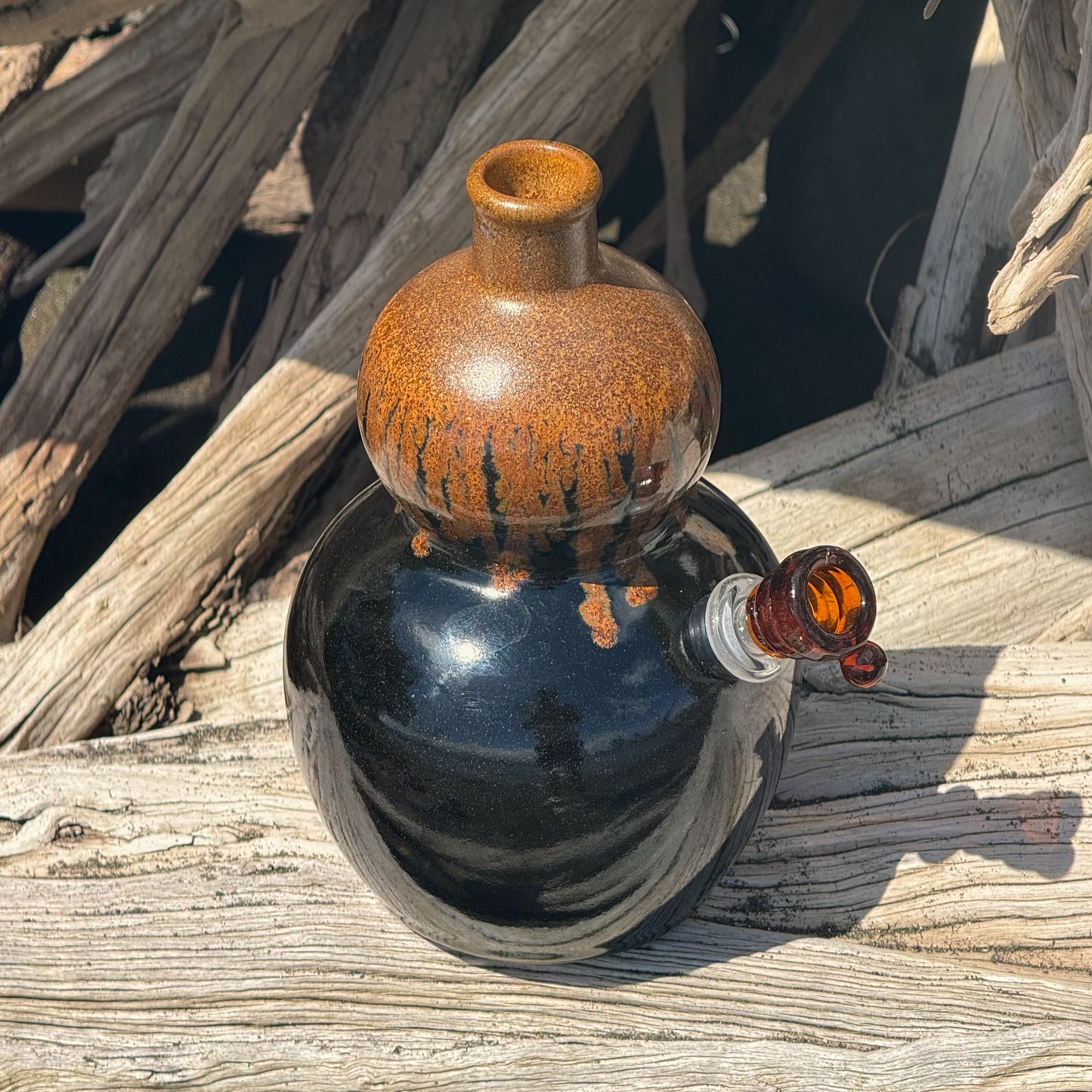 Vintage Ceramic Vase Bong “Mud Slide”
