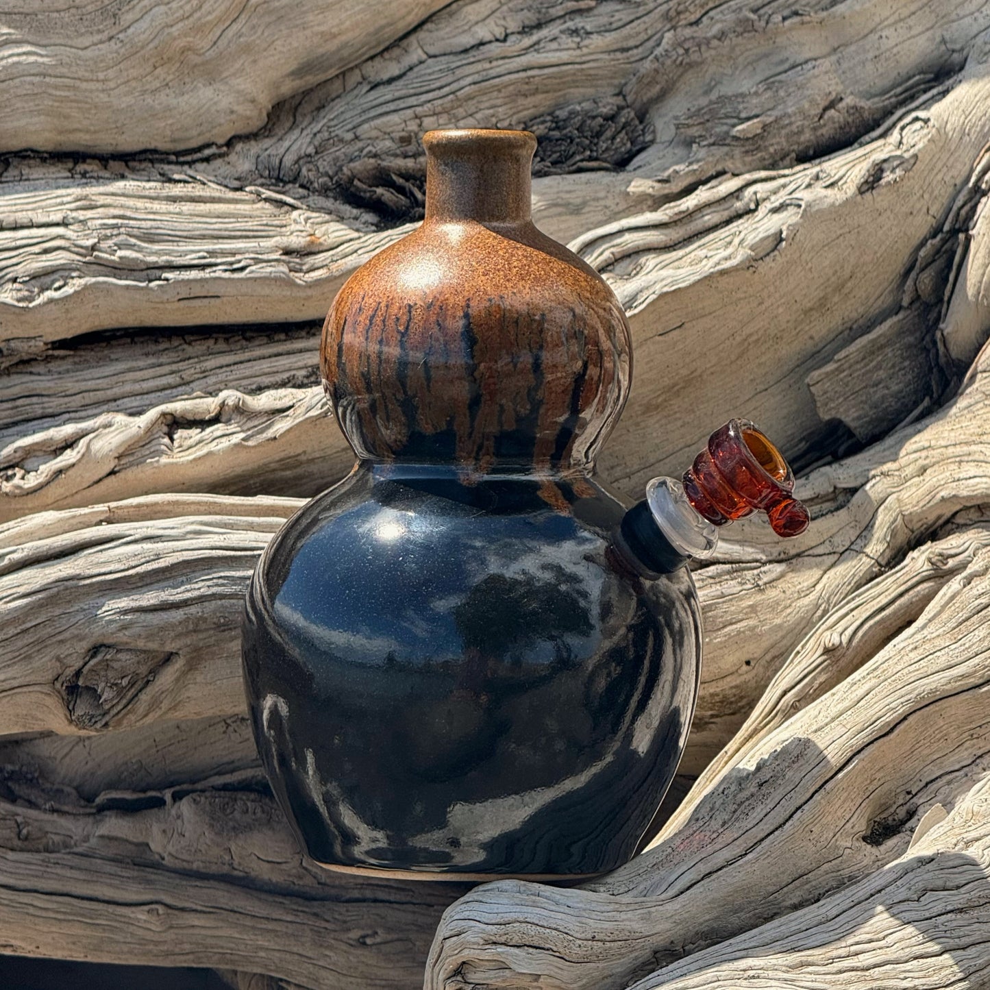 Vintage Ceramic Vase Bong “Mud Slide”