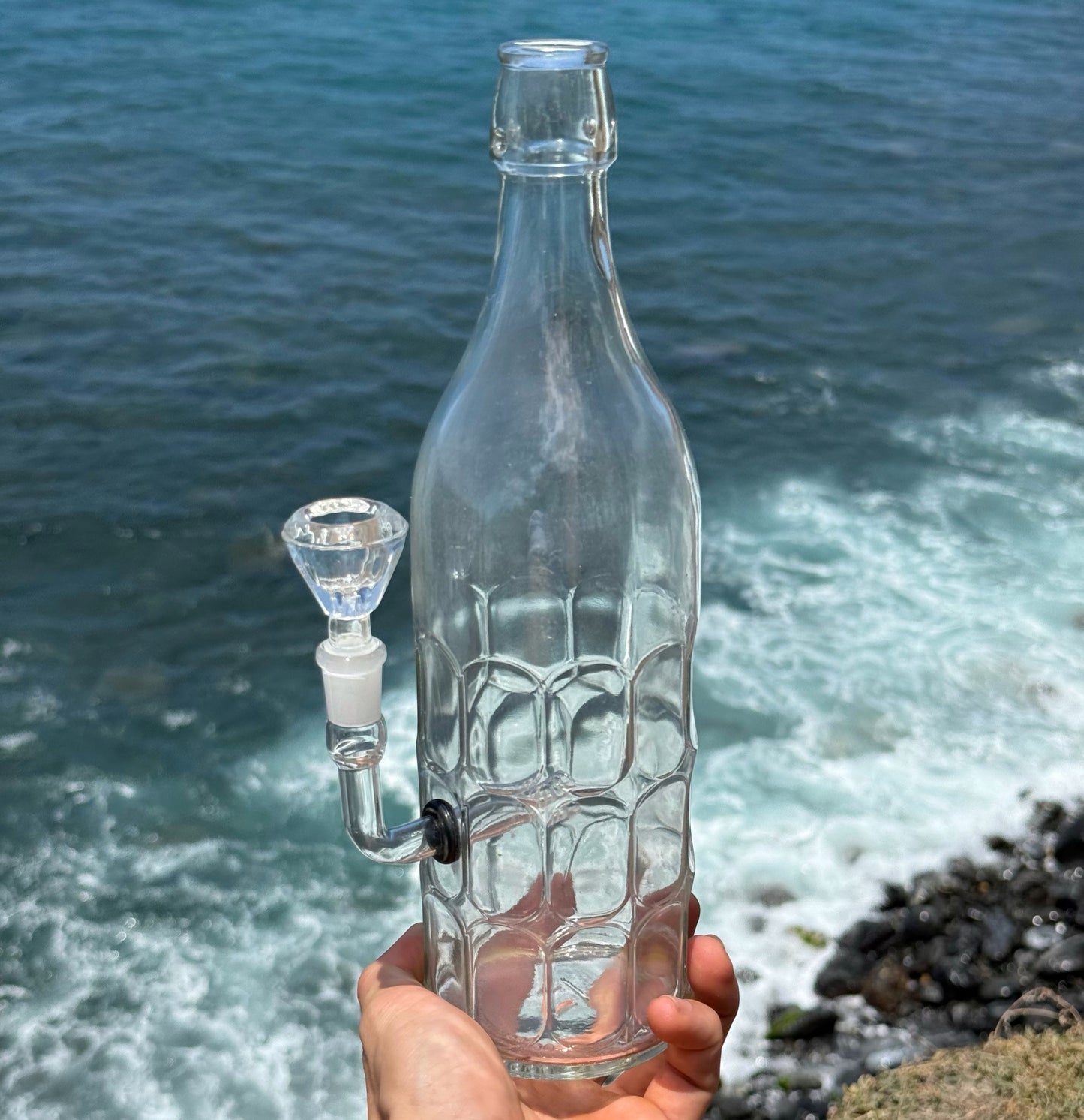 Upcycled Glass Bottle Bong