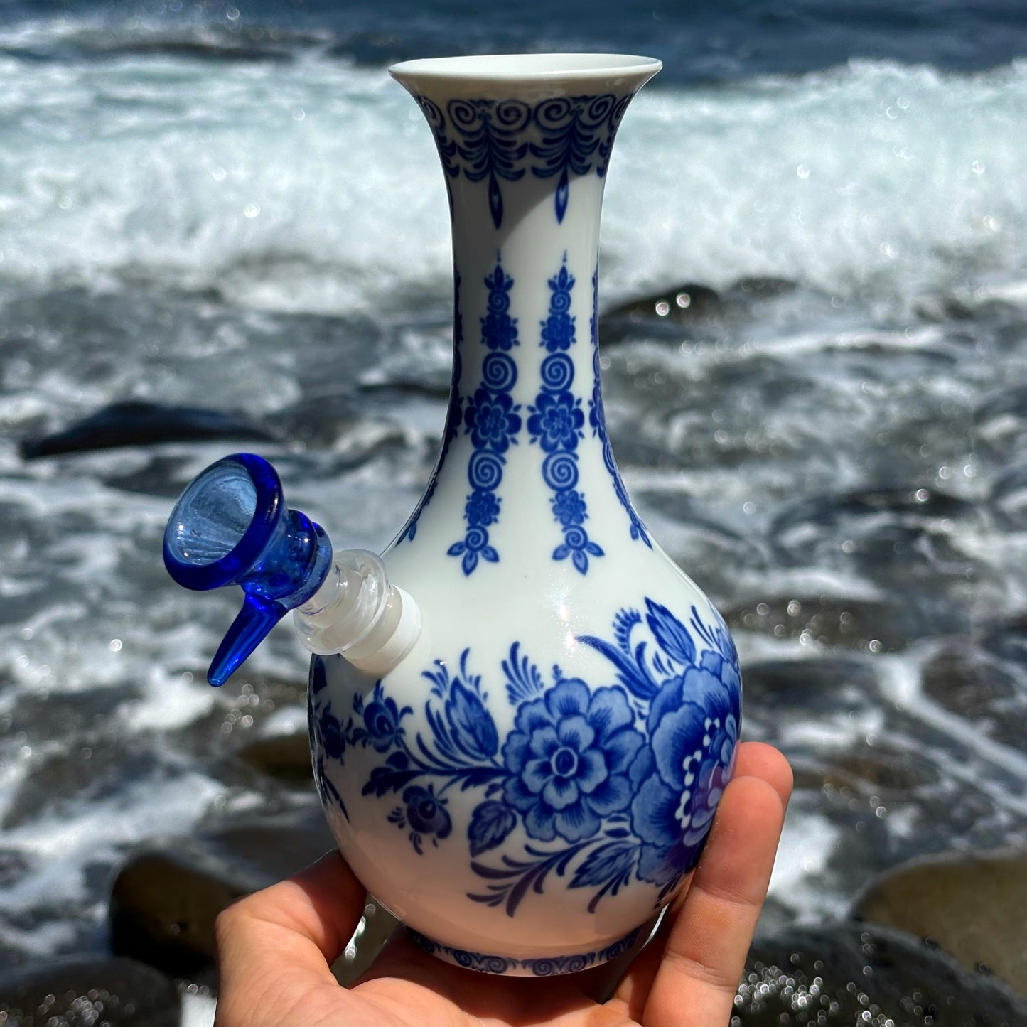 “Porcelain Persuasion” Vintage China Upcycled Bong