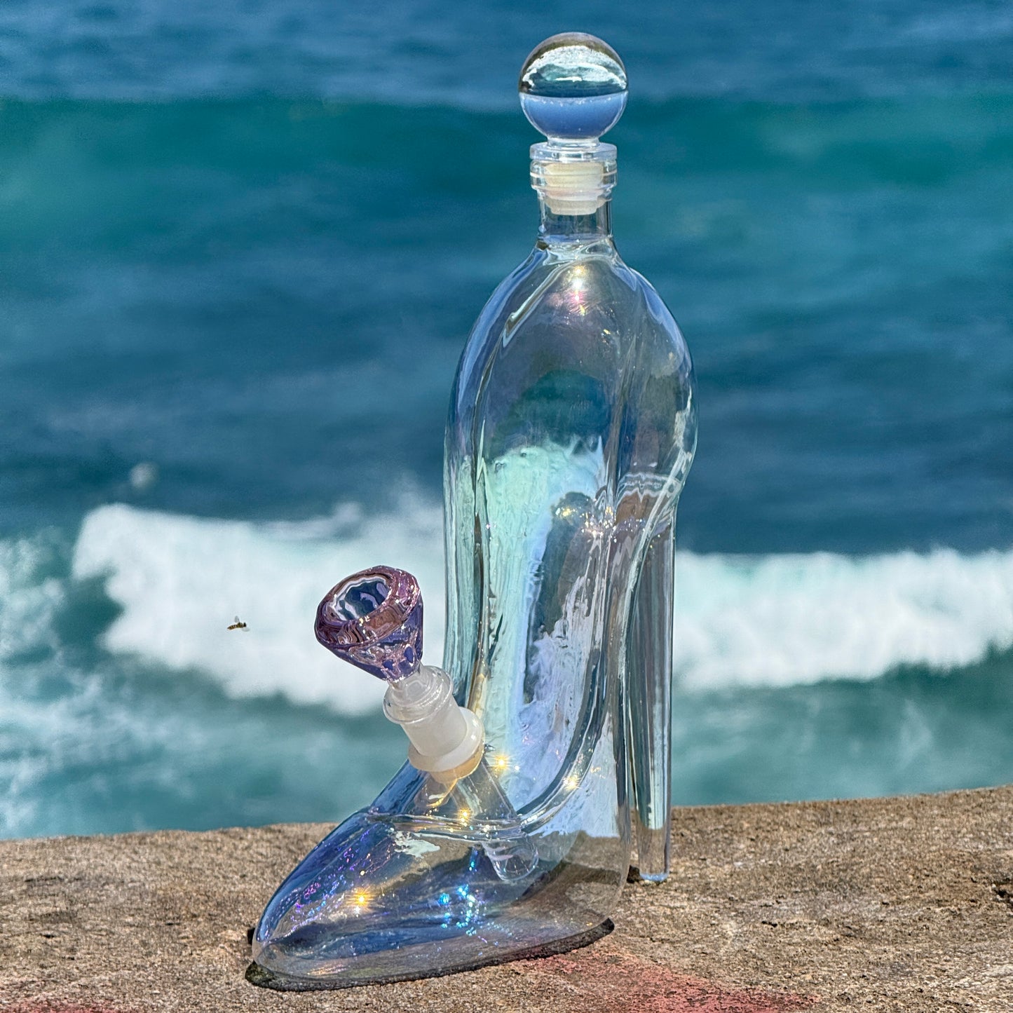 Glass Decanter Bong “Cinderellas Sunshine”
