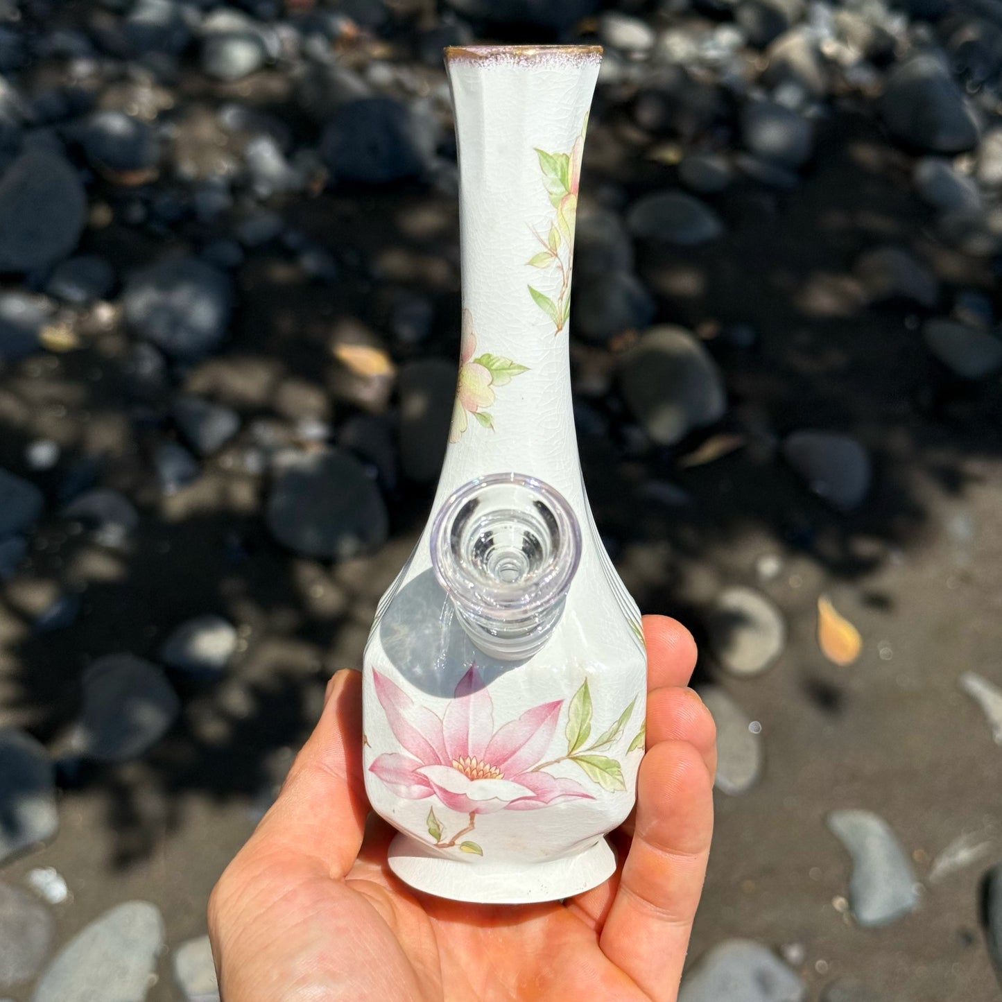 Vintage Ceramic Bong “Highbiscus”