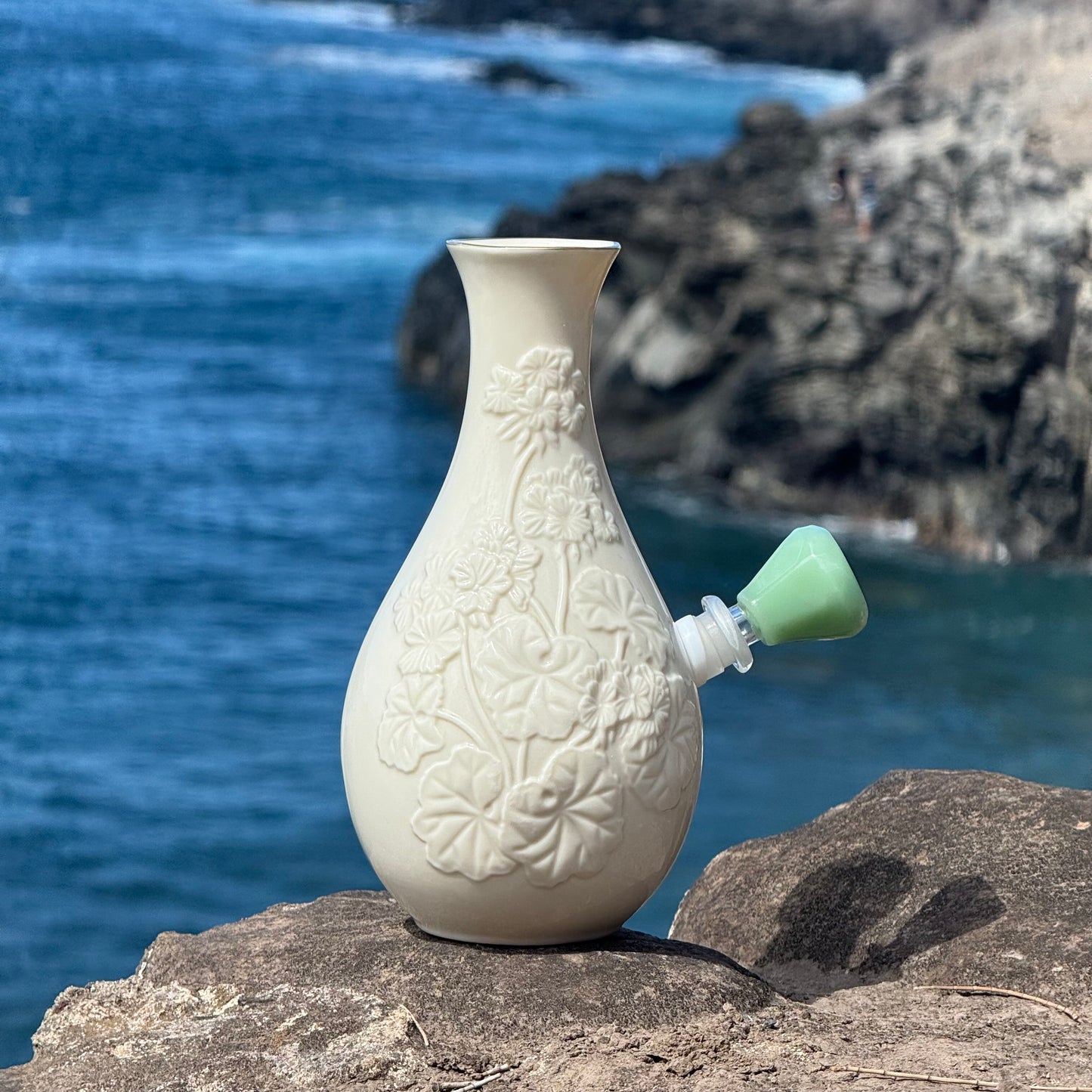Vintage Ceramic Vase Bong “Ceramic Bloom”