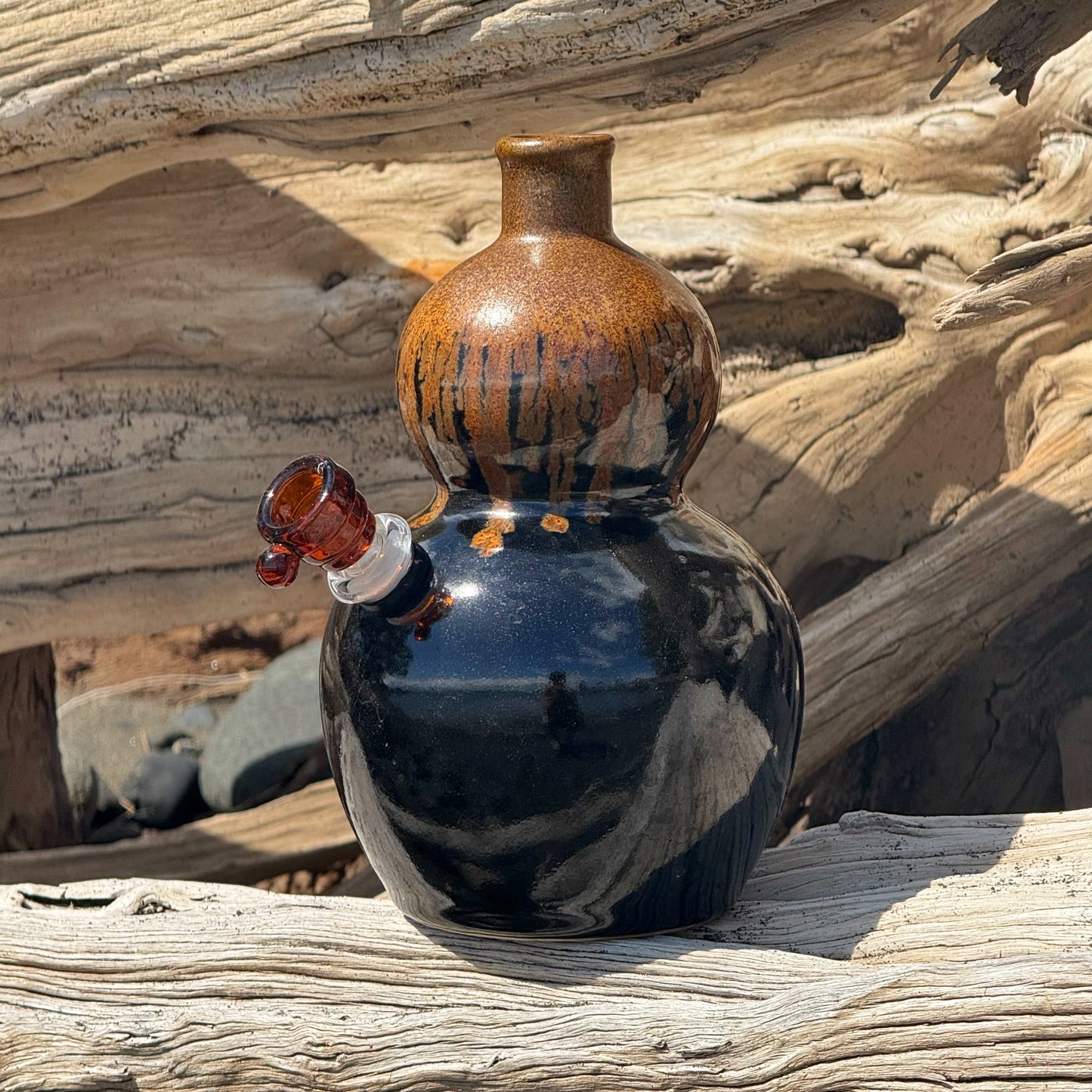 Vintage Ceramic Vase Bong “Mud Slide”