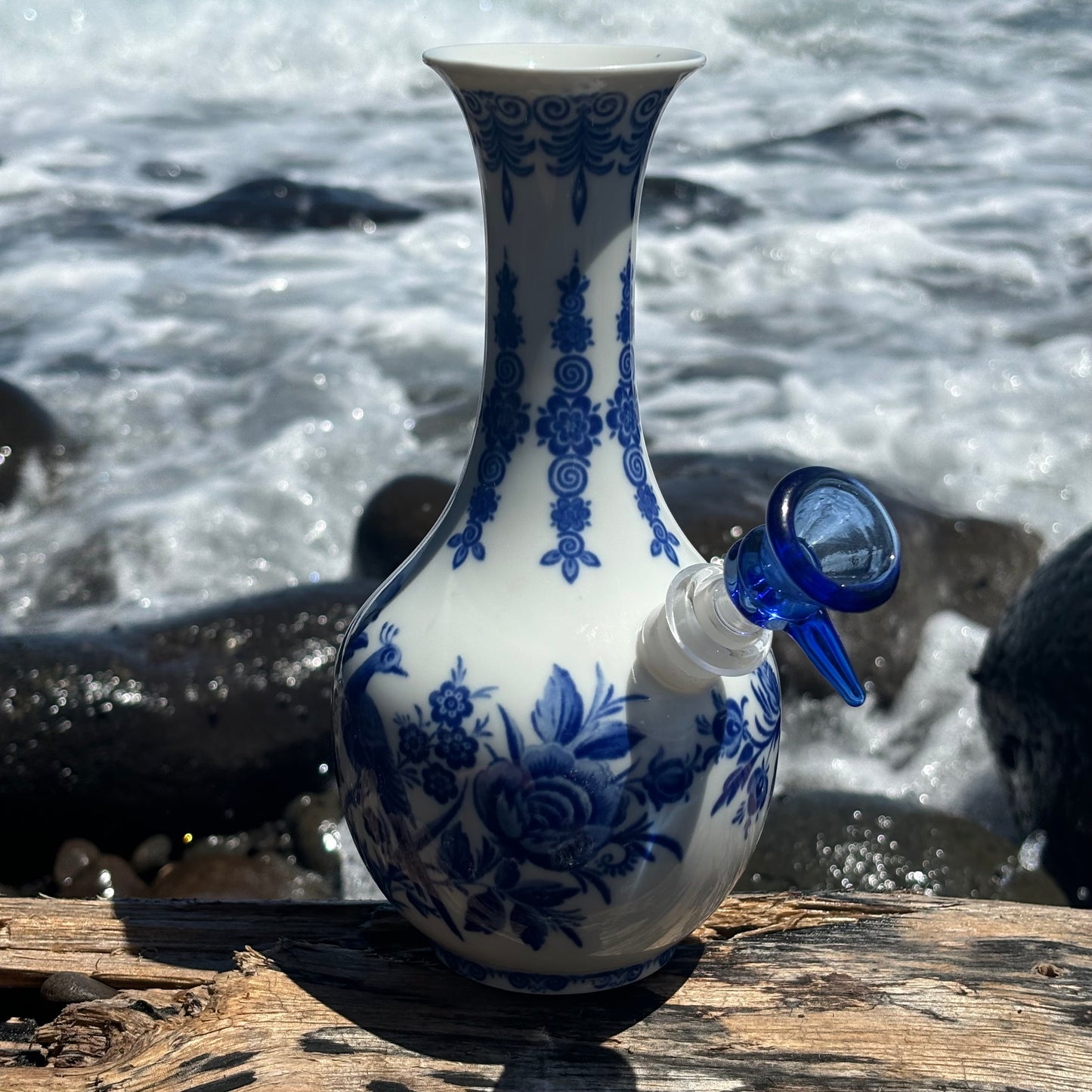 “Porcelain Persuasion” Vintage China Upcycled Bong