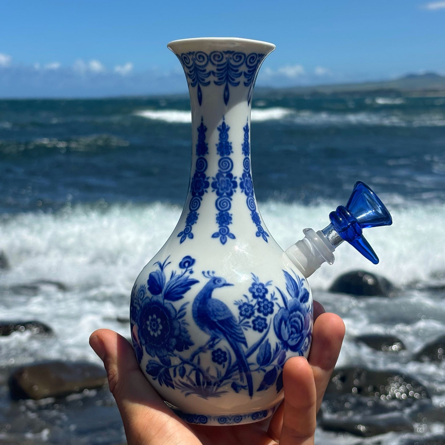 “Porcelain Persuasion” Vintage China Upcycled Bong