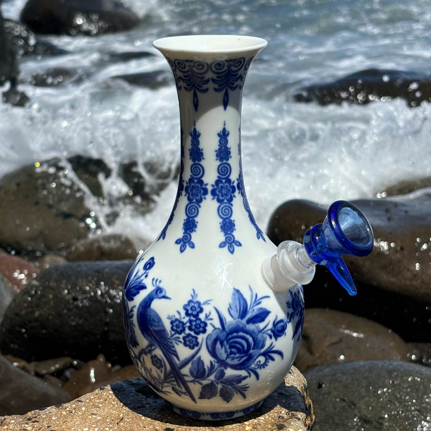 “Porcelain Persuasion” Vintage China Upcycled Bong