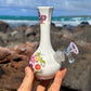 “Petite Peony” Vintage Upcycled Ceramic Bubbler