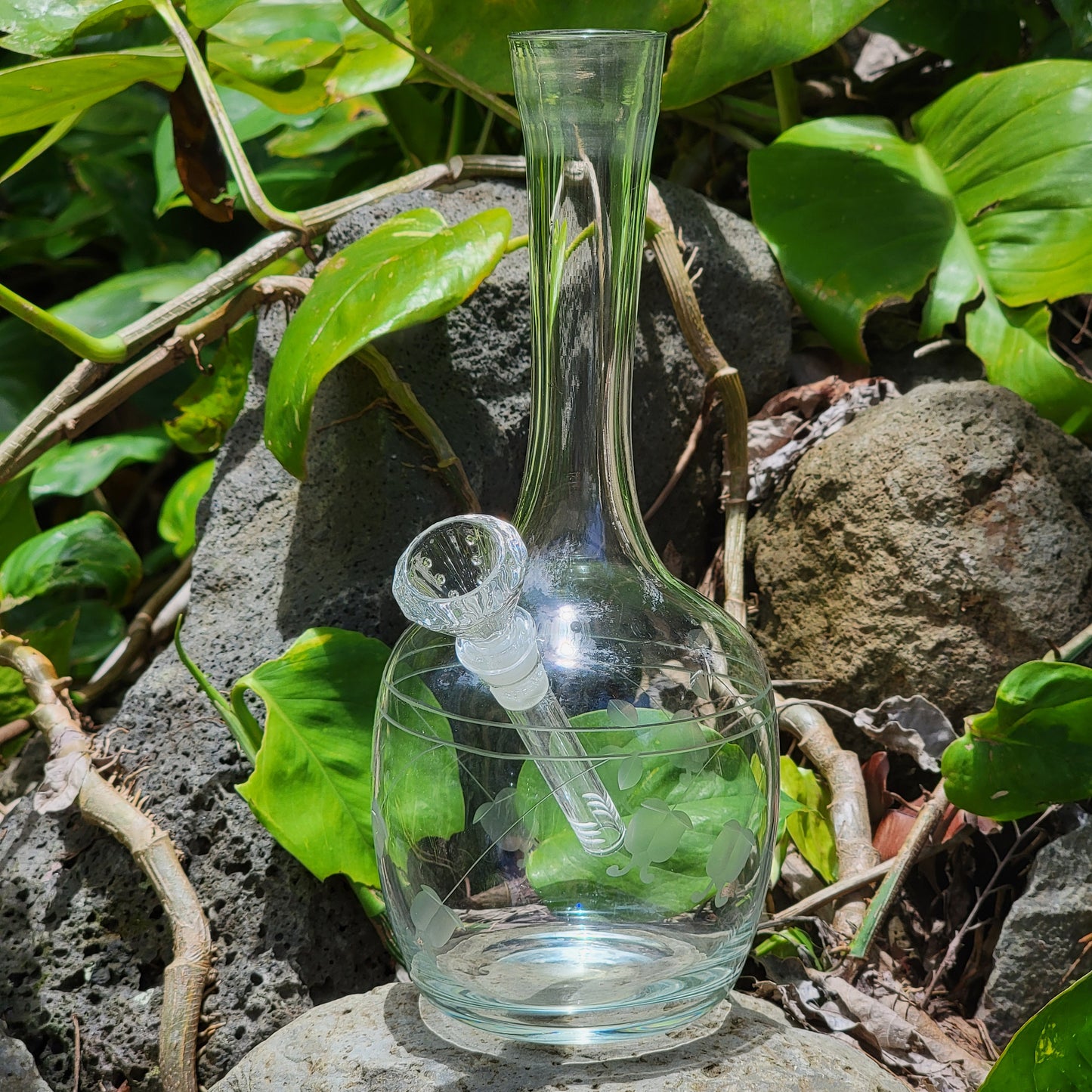Vintage Decanter Bong “Crystalline Crescendo”