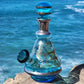 Vintage Decanter Bong “Aquamarine Luminescence”