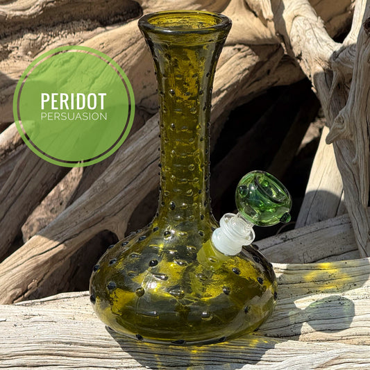 Vintage Glass Bong “Peridot Persuasion”