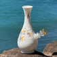 Vintage Ceramic Vase Bong “Orchid Bloom”