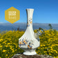 “Golden Orchid" Vintage China Upcycled Vase Bong with Gilded Details