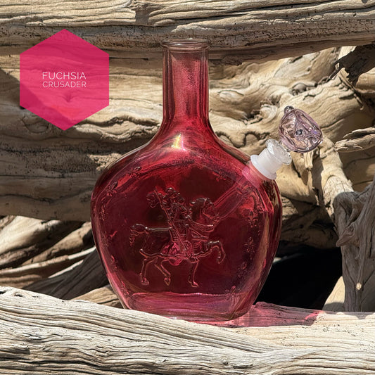 Vintage Decanter Bong “Fuchsia Crusader”