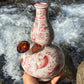 “Koi Serenity” Vintage Upcycled Porcelain China Vase Bong