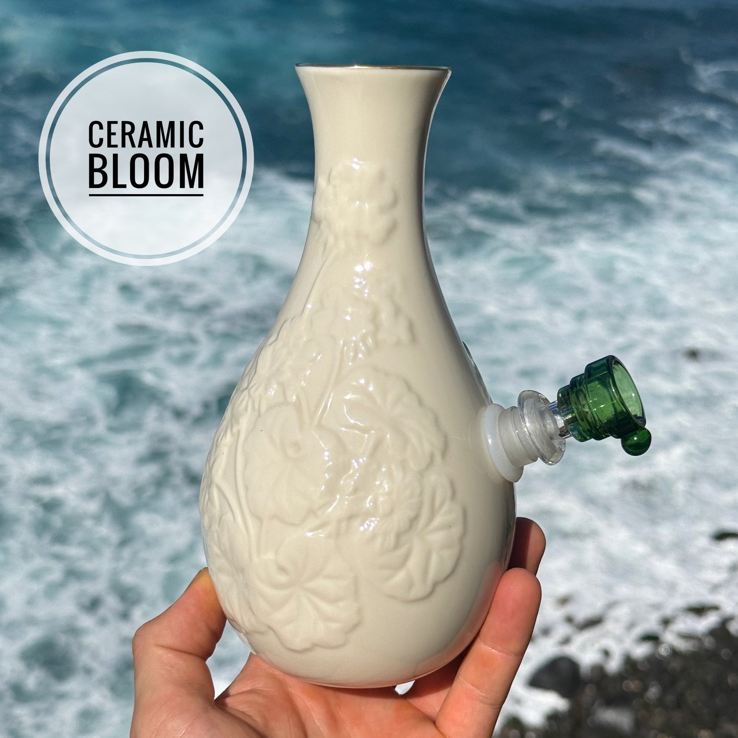 Vintage Ceramic Vase Bong “Ceramic Bloom”