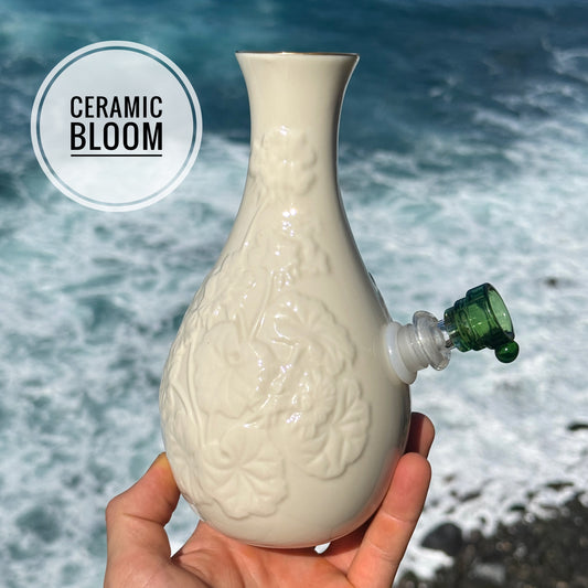 Vintage Ceramic Vase Bong “Ceramic Bloom”