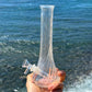 “Crystalline Conduit” Upcycled Vintage Glass Swirl Vase Bong