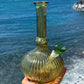 “Olivine Balloon” Upcycled Vintage Glass Balloon Decanter Bong