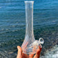 “Crystalline Conduit” Upcycled Vintage Glass Swirl Vase Bong