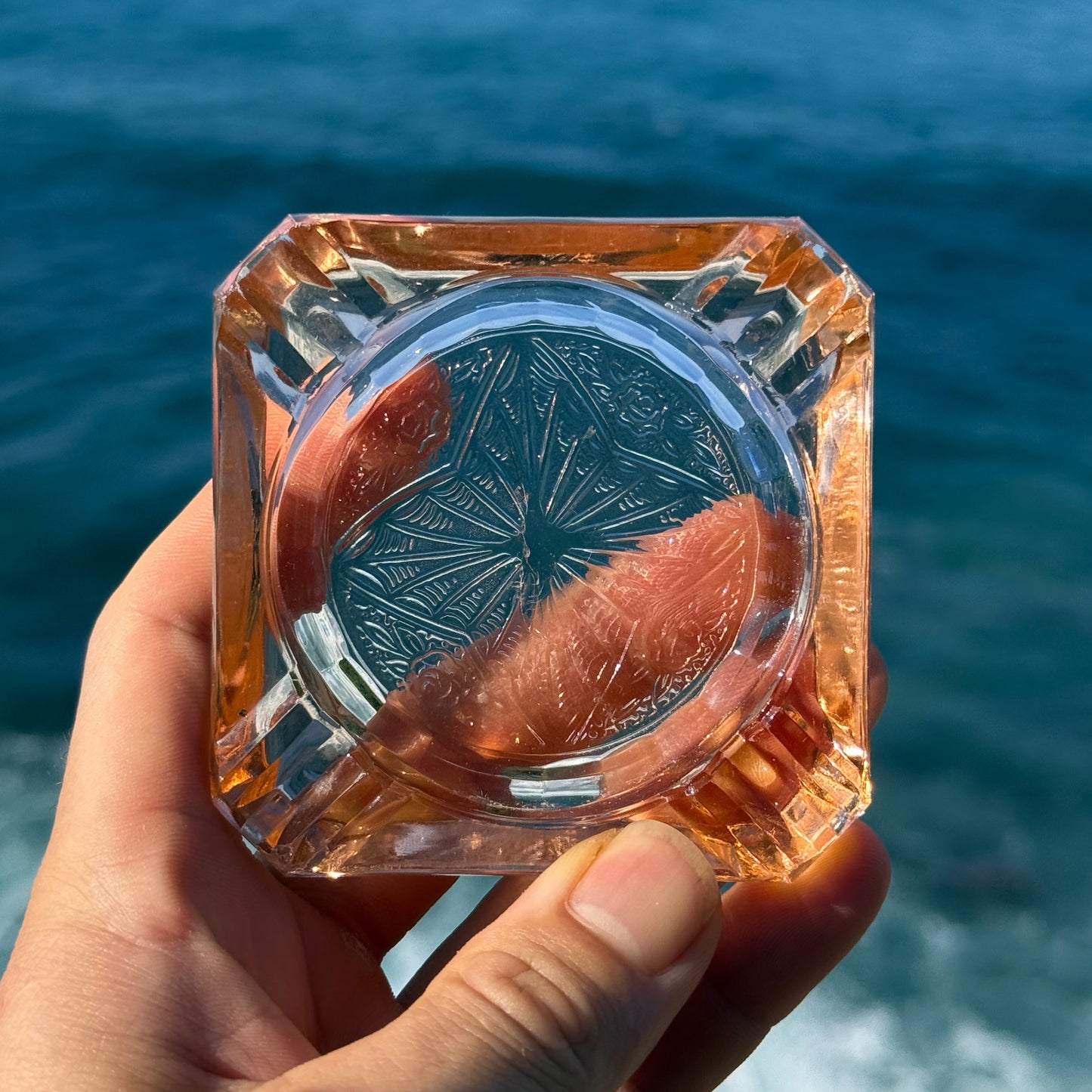 Vintage Glass Ashtray