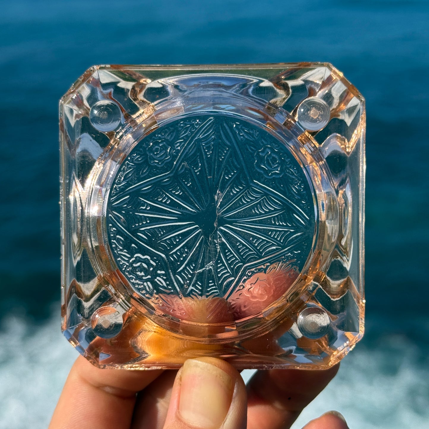 Vintage Glass Ashtray