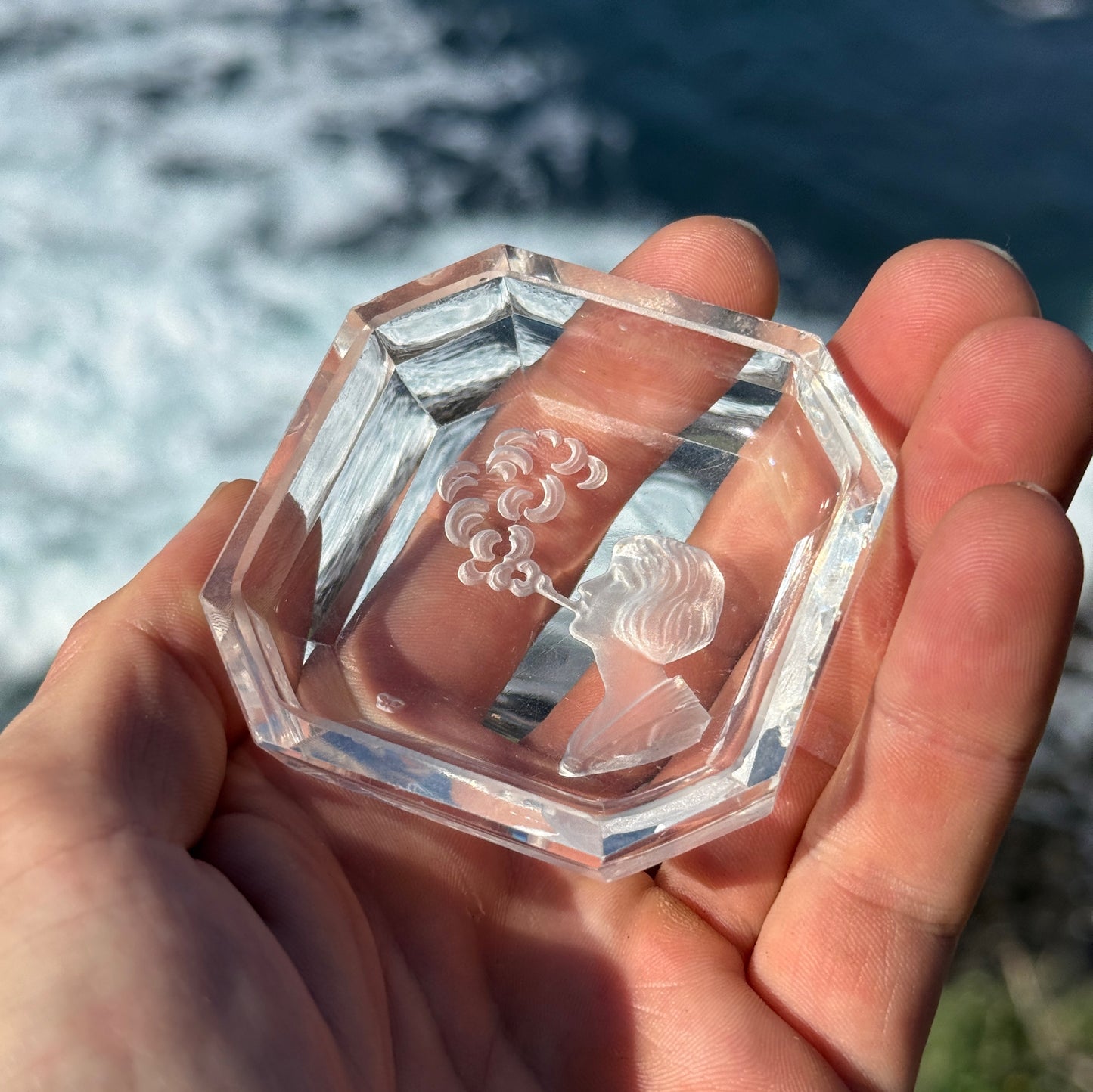 Vintage Glass Ashtray