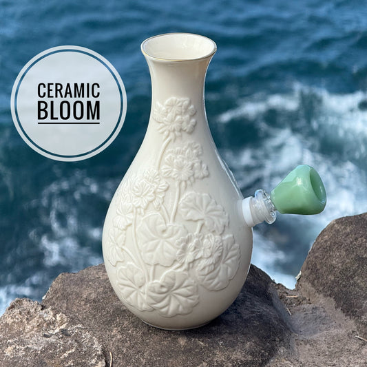 Vintage Ceramic Vase Bong “Ceramic Bloom”