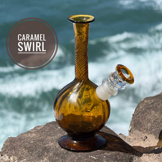 Vintage Glass Bong “Caramel Swirl”