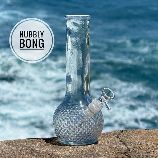 Vintage Hobnail Glass Bong “Nubbly Bong”
