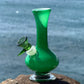 “Jade Drop” Vintage Handblown Glass Vase Bong