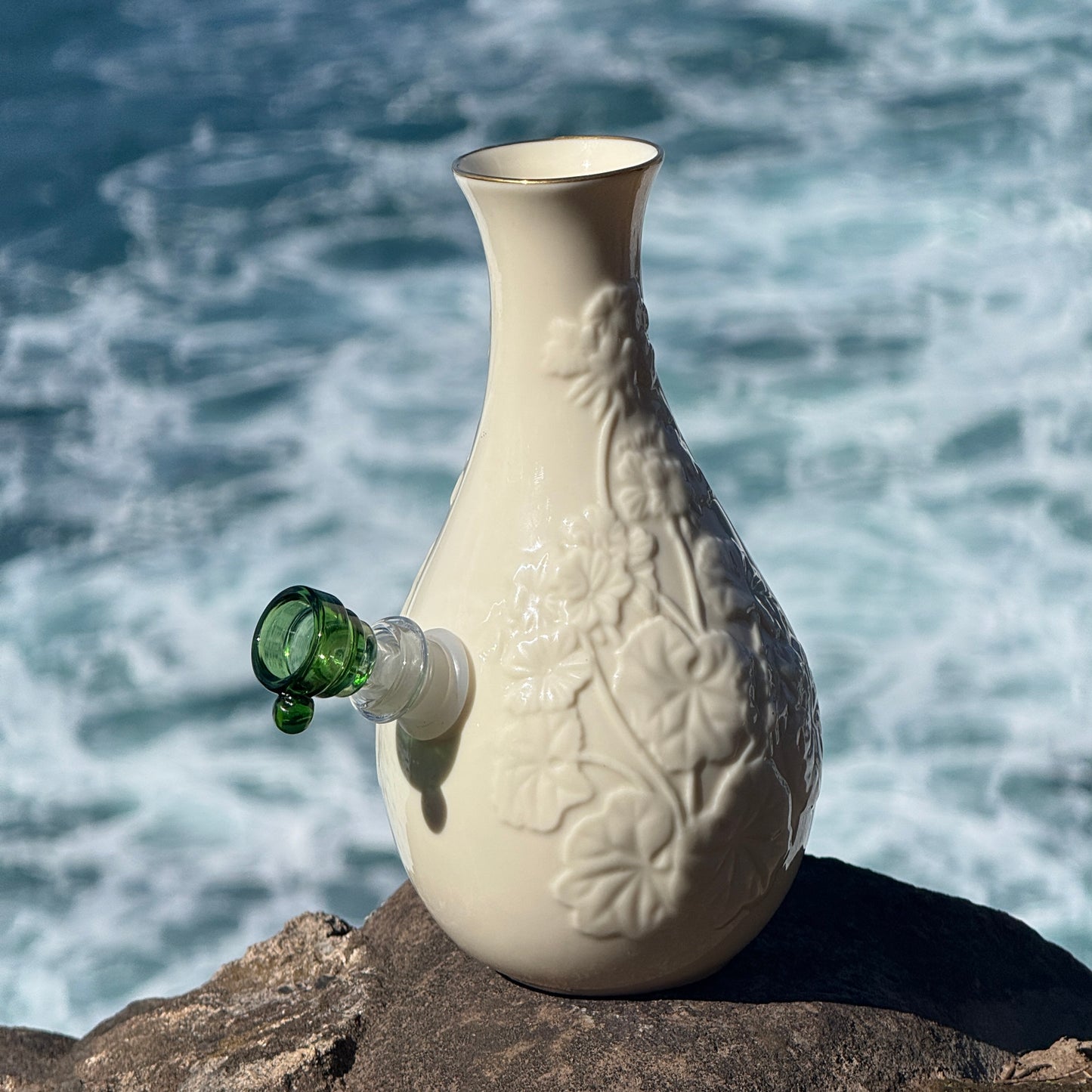 Vintage Ceramic Vase Bong “Ceramic Bloom”