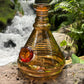 "Gilded Beaker" Upcycled Vintage Handblown Gilded Glass Decanter Bong