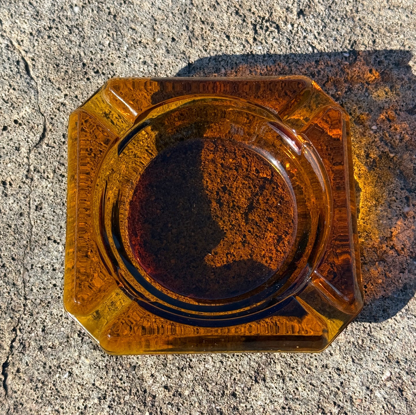 Vintage Glass Ashtray