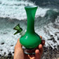 “Jade Drop” Vintage Handblown Glass Vase Bong