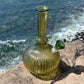 “Olivine Balloon” Upcycled Vintage Glass Balloon Decanter Bong