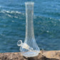 “Crystalline Conduit” Upcycled Vintage Glass Swirl Vase Bong