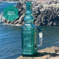 “Turquoise Obelisk” Upcycled Vintage Pressed Glass Bottle Bong
