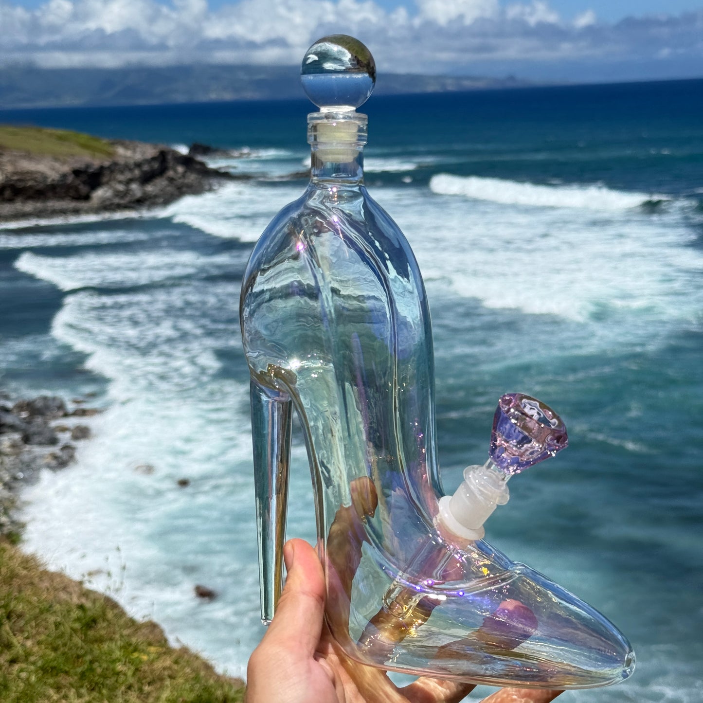 Glass Decanter Bong “Cinderellas Sunshine”