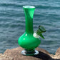 “Jade Drop” Vintage Handblown Glass Vase Bong